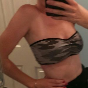 Sexy Club/Rave/Festival Camo Strapless Top NEW 😘